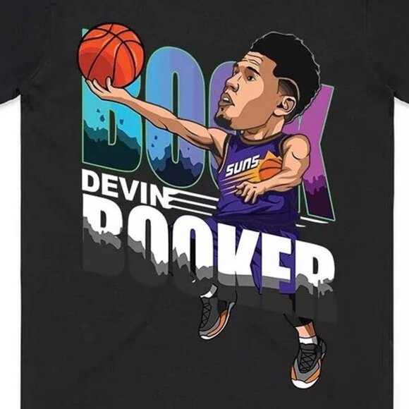 Devin Booker NBA Basketball Graphic T-Shirt Hip Hop Style Sports Fan Collector - Picture 2 of 5